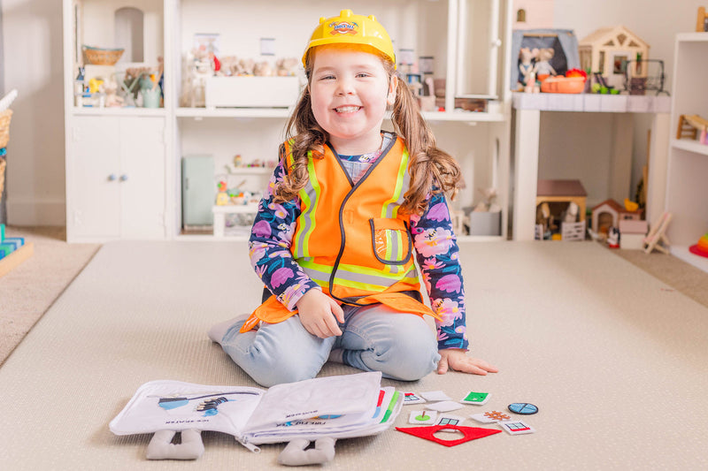 When I Grow Up Fabric Activity Book by Curious Columbus Kids Travel Toys Interactive Book Best Seller 3yrs+