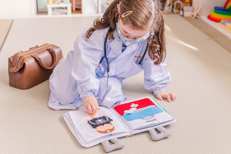 When I Grow Up Fabric Activity Book by Curious Columbus Kids Travel Toys Interactive Book Best Seller 3yrs+