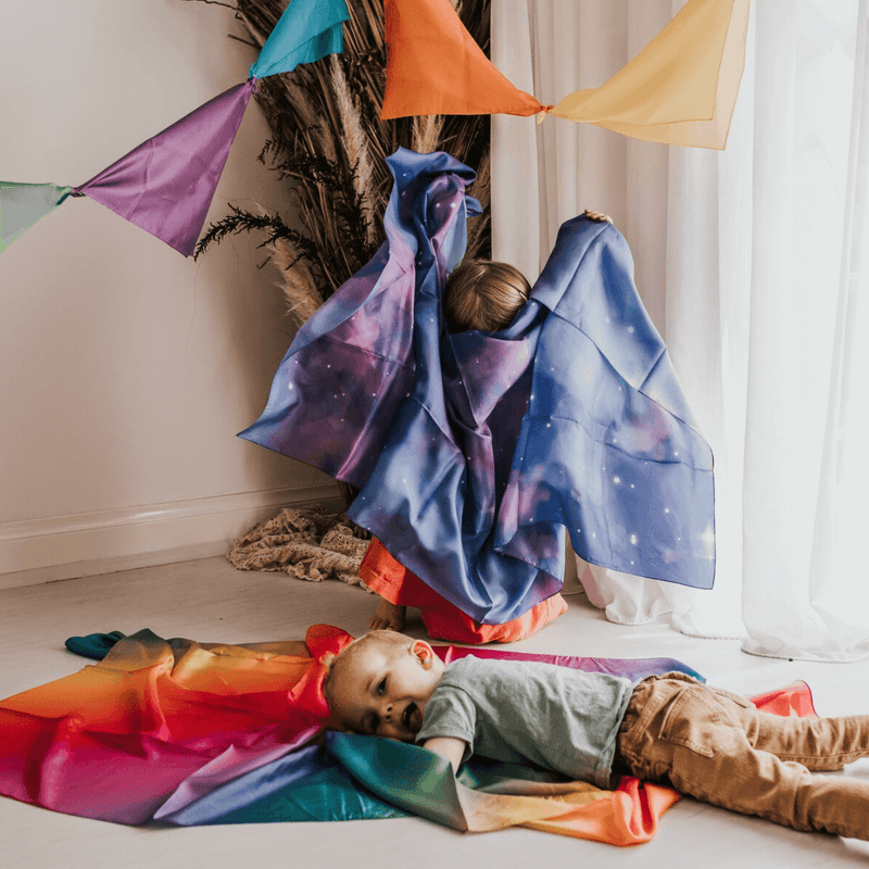 Play Silks by Play Silkies Australia Jumbo Silks Rainbow - My Playroom 