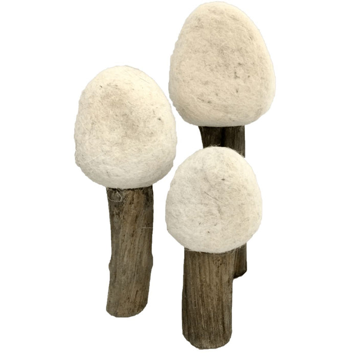 Papoose Earth Forest Trees Set of 3 Winter