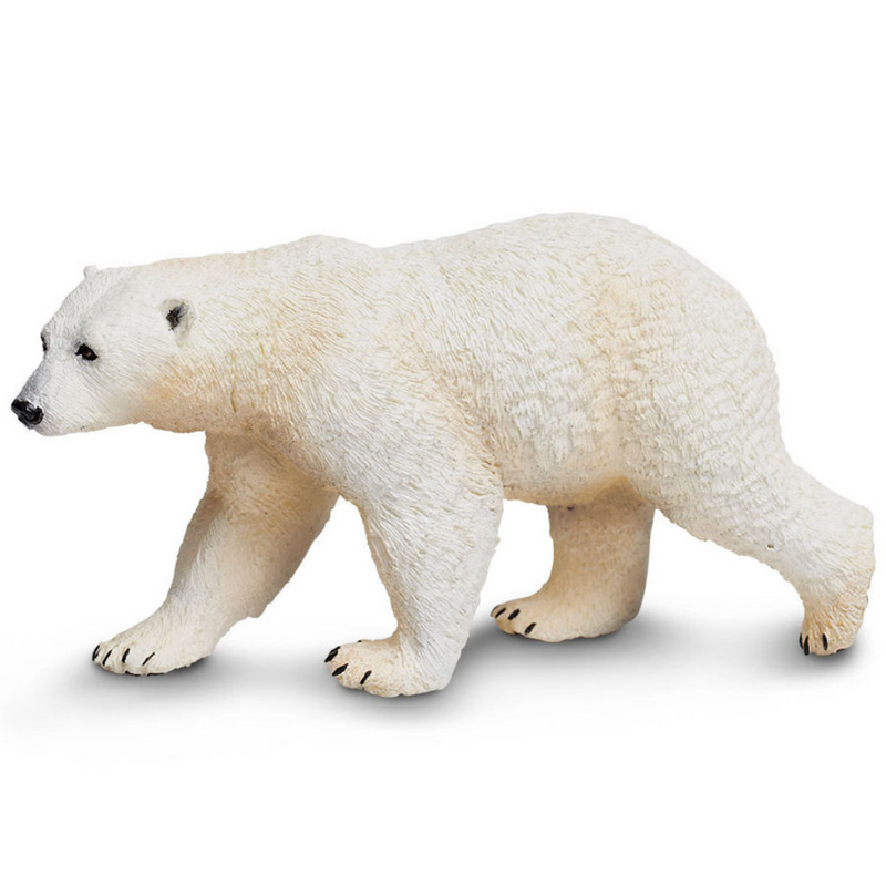 Polar Bear Figurine by Safari Ltd Sea Life Collection Animal Figurines 3yrs+
