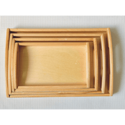 Beechwood Frame Tray with Handles Set of 4 - My Playroom 