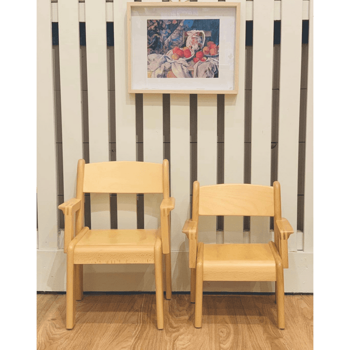 Furniture Range Beechwood CHAIR with ARMS 22 - 26 cm(H) - My Playroom 