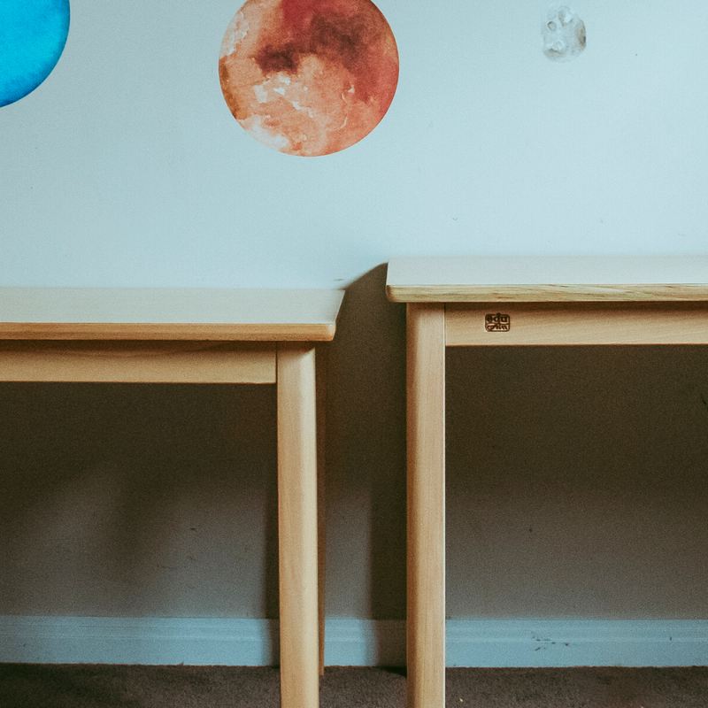 Montessori TABLE Beechwood 5 heights 120 x 60cm Table Top Best Seller Kids Furniture (Furniture Shipping)