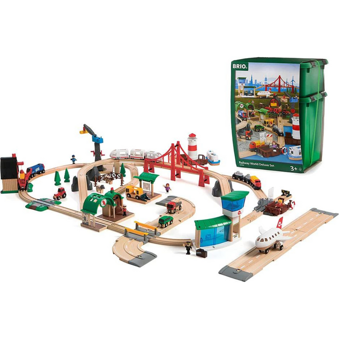 BRIO Railway World Deluxe Set 106 Pieces Train Set 3yrs My Playroom