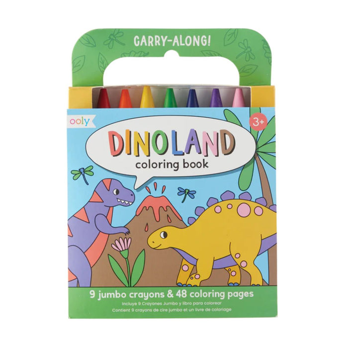 Ooly Carry Along Dinoland Colouring Book 3yrs+