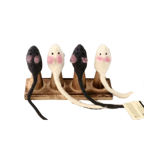 Papoose Mice Finger Puppets Set of 2