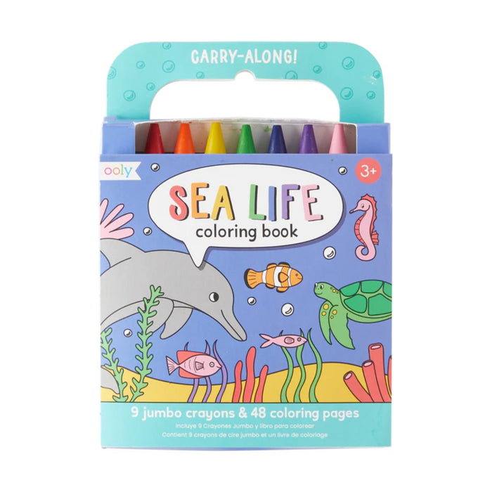 Ooly Carry Along Sea Life Colouring Book 3yrs+