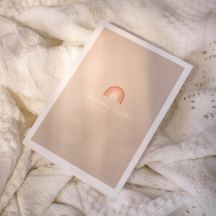 Kids Birthday Card - Follow Every Rainbow by Wildfire Co. Design