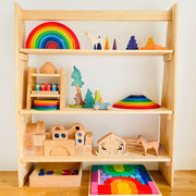 Wooden Playstands 3 Shelves with Arch Australian Made - My Playroom 