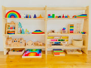Wooden Playstands 3 Shelves with Arch Australian Made - My Playroom 