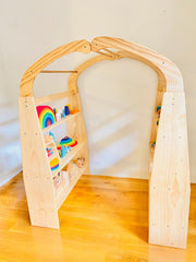Wooden Playstands 3 Shelves with Arch Australian Made - My Playroom 