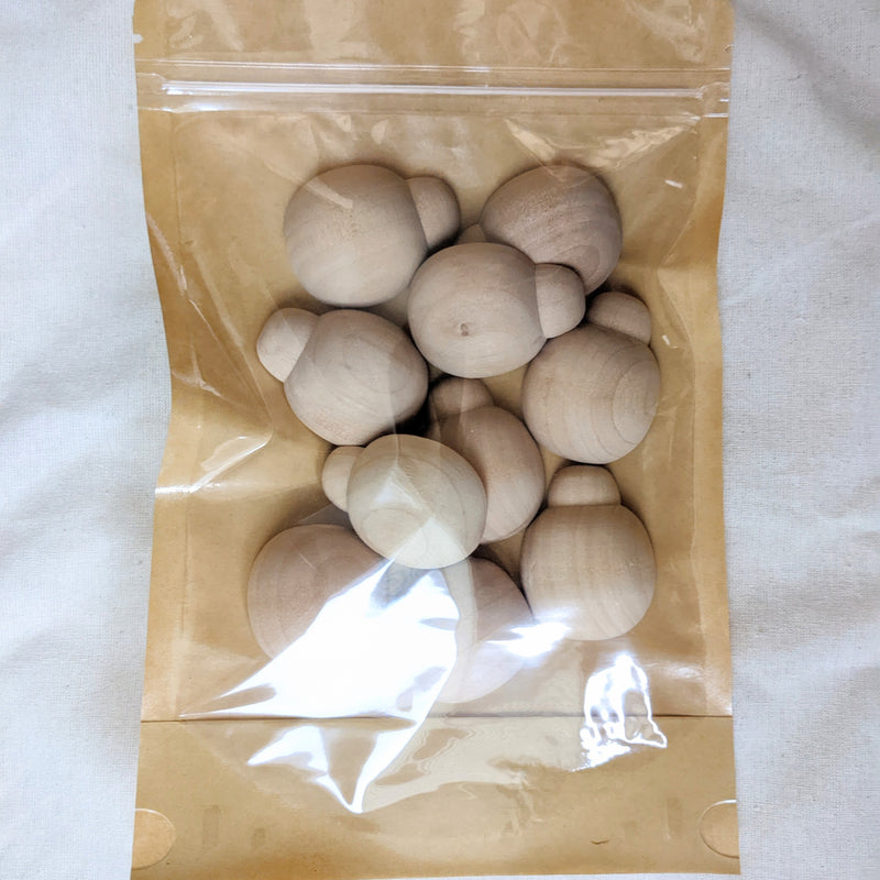 Wooden Ladybug Set of 10 pieces Nature Play Tools and Toys 3yrs+