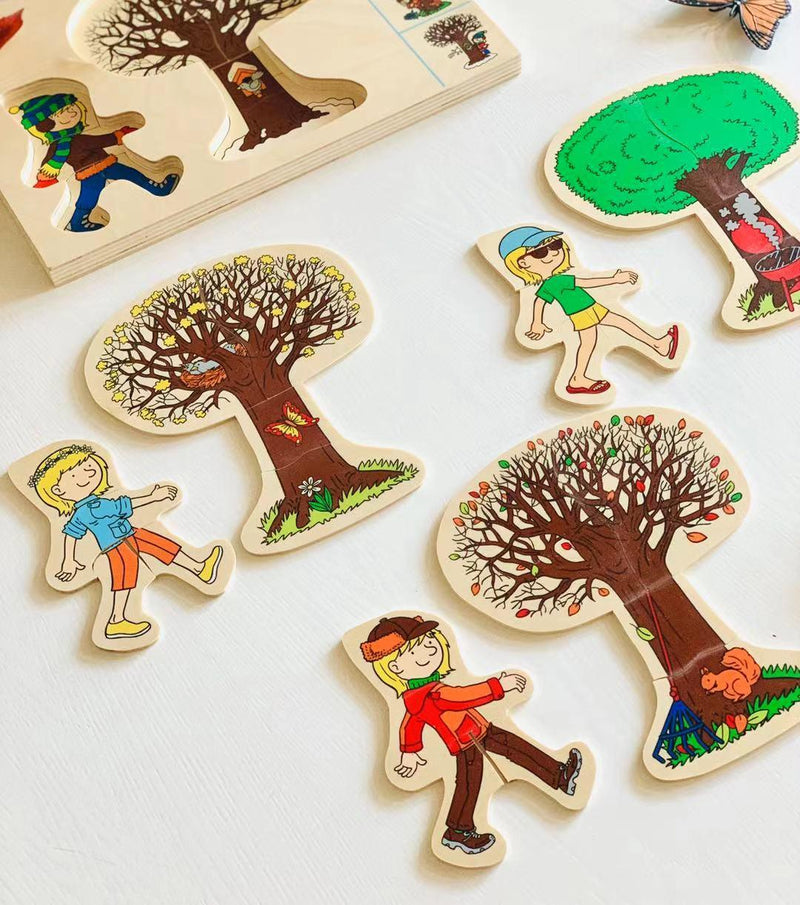 Educo Four Seasons 4 Layers Puzzle 3yrs+ - My Playroom 