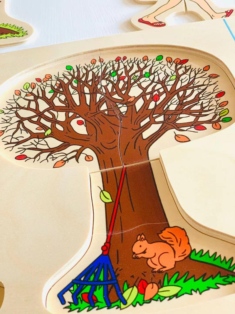 Educo Four Seasons 4 Layers Puzzle 3yrs+ - My Playroom 