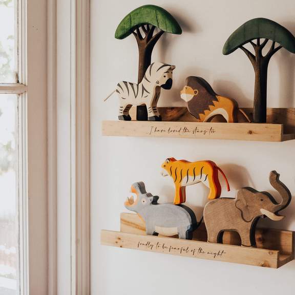 Papoose Wooden African Trees Set of 3 Pretend & Imaginative Play Toys 3yrs+