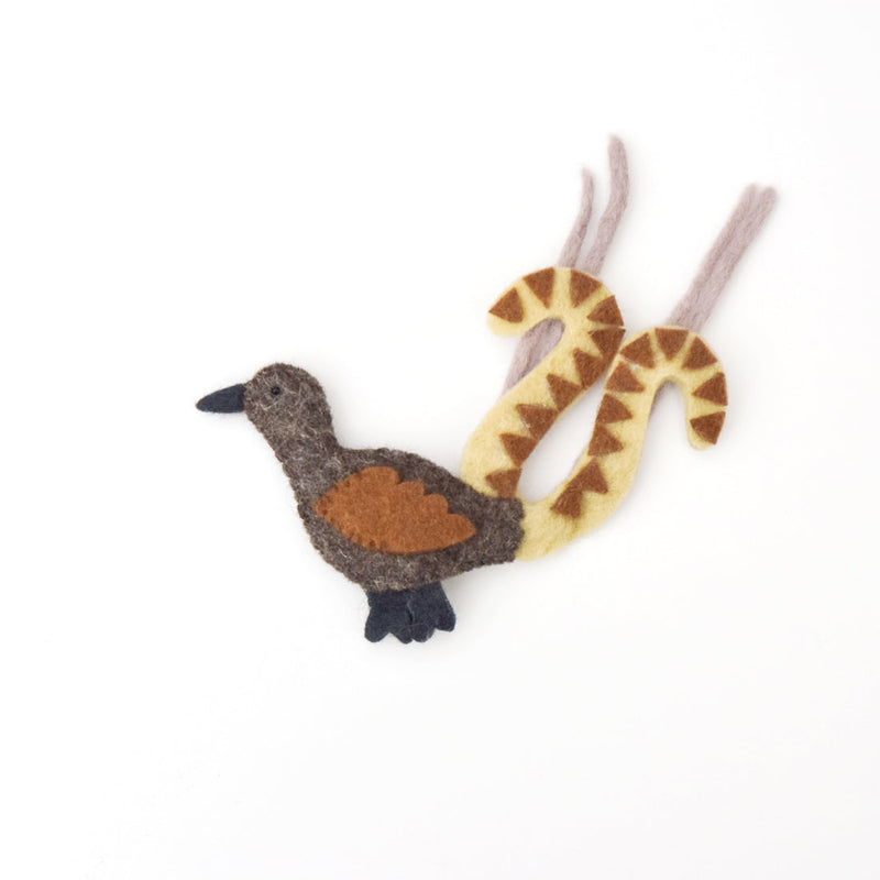 Tara Treasures Felt Australian Birds Finger Puppet Set of 5 Australian Animals Pretend & Imaginative Play Toys 3yrs+