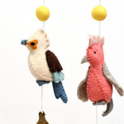 Tara Treasures Felt Nursery Cot Mobile Hanging - Australian Birds - My Playroom 