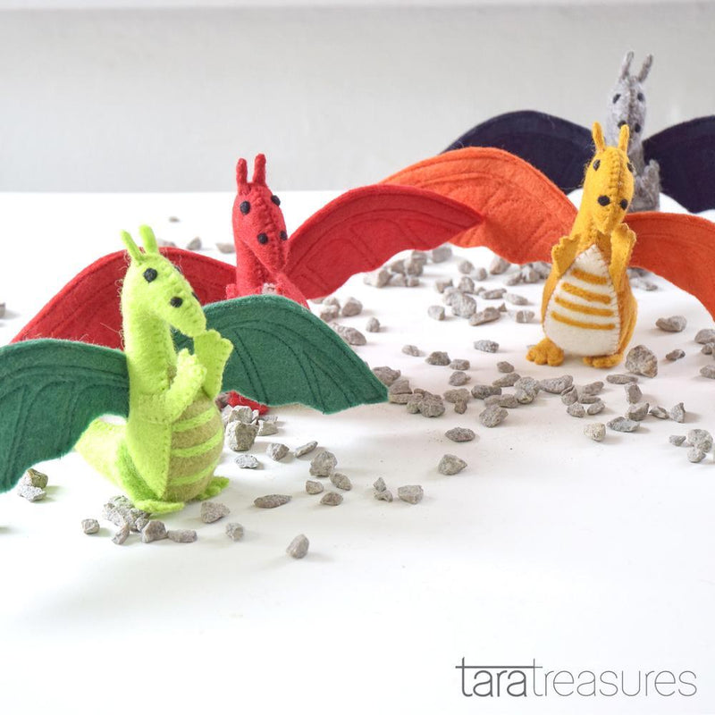 Tara Treasures Felt Dragon Toy - My Playroom 