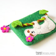 Tara Treasures Felt Happy Sloth Purse - My Playroom 