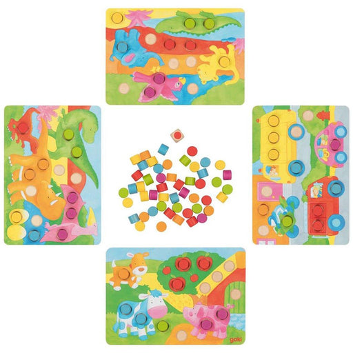 Goki Colour Matching Dice Game 95 Pieces 3yrs+ - My Playroom 