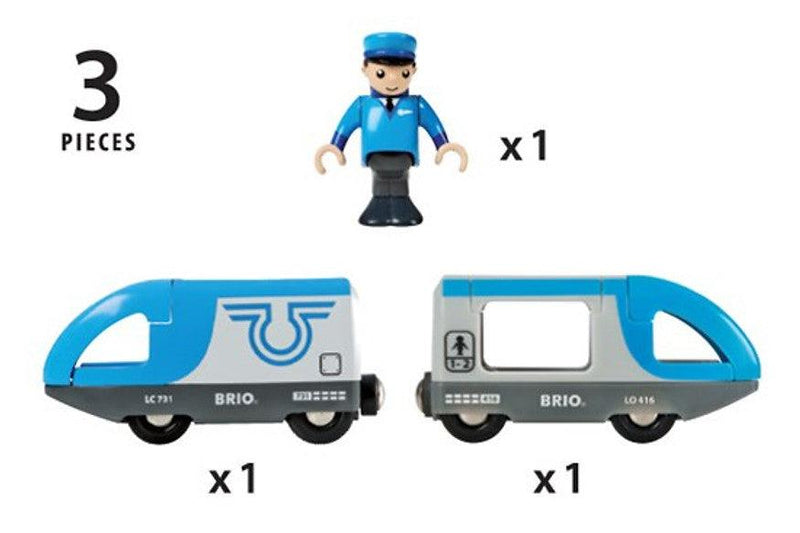 BRIO Travel Battery Train 3 Pcs 3yrs+ - My Playroom 