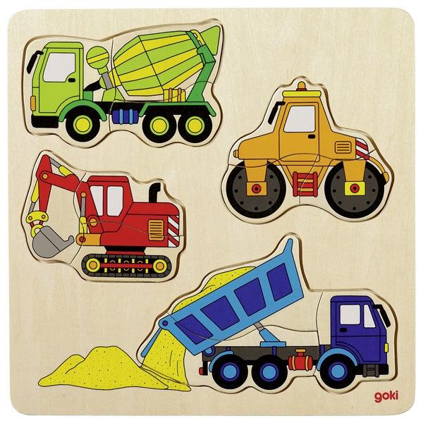 Goki Building Site Vehicle Puzzle 2yrs+ - My Playroom 