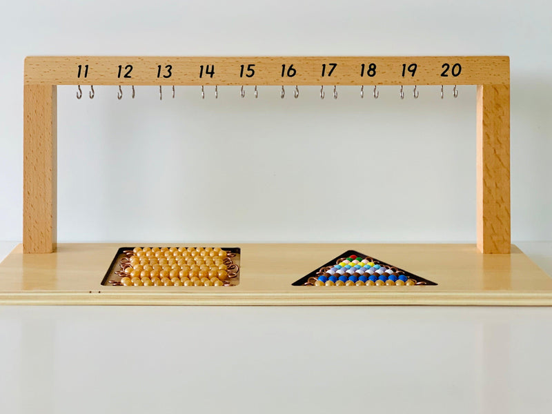 Montessori Bead Stair Bars 11-20 Set with Hanger - My Playroom 