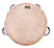 Mano Percussion 15cm Wood Tambourine with Calf Skin - My Playroom 