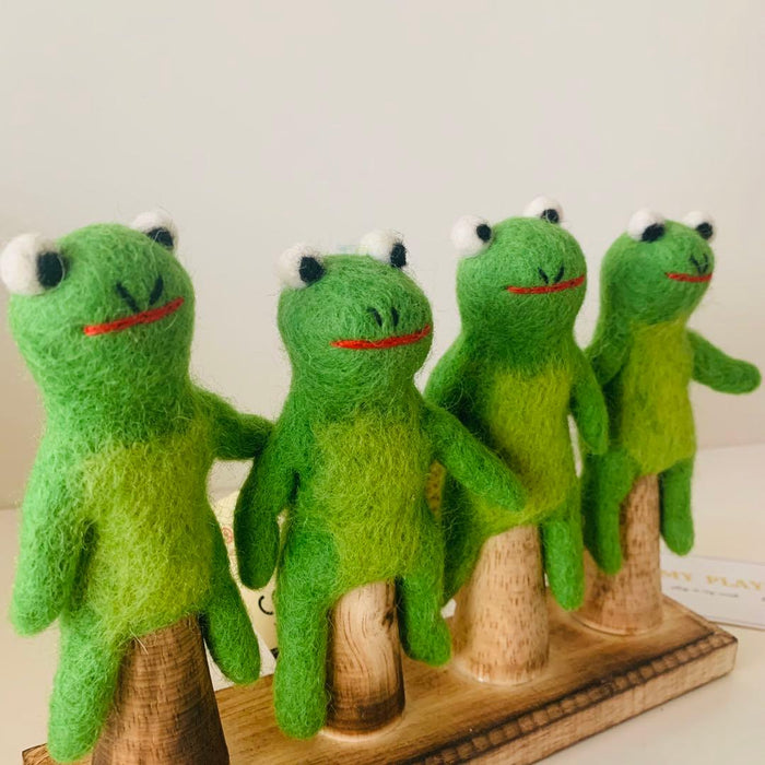 Papoose Felt Frog Finger Puppets Set of 2 - My Playroom 