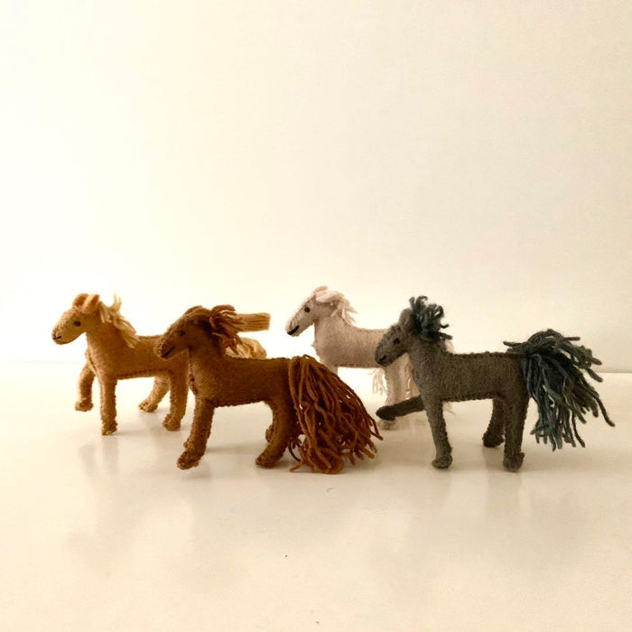 Papoose Felt Barn Horse Each - My Playroom 