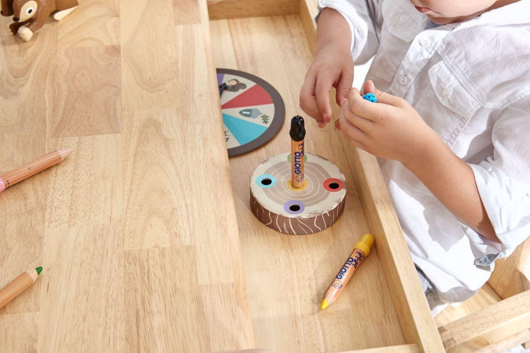 Bunny Tickles Mesasilla Kid's Adjustable Table Set (Bear) with Drawer - My Playroom 