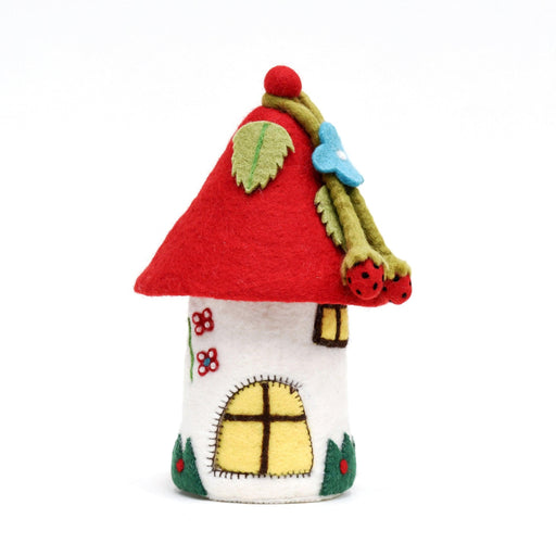 Tara Treasures Felt Fairies and Gnomes House - Red Roof - My Playroom 