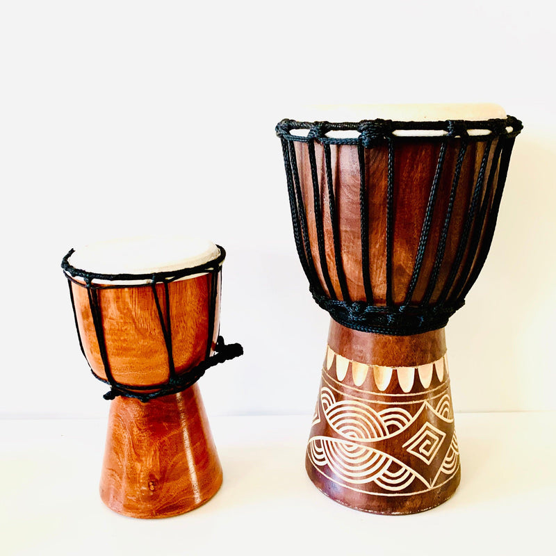 Hand made Djembe Drum - 30cm - My Playroom 