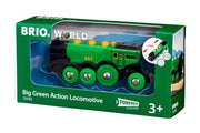 BRIO Big Green Action Locomotive with Sound and Light 3yrs+ - My Playroom 