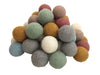 Papoose Earth Felt Balls 3.5cm 49 pieces - My Playroom 