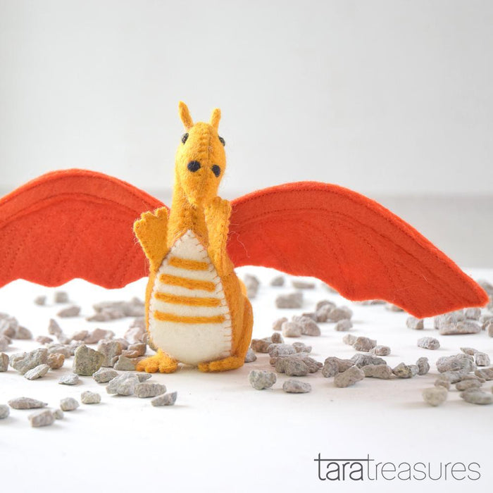 Tara Treasures Felt Dragon Toy - My Playroom 