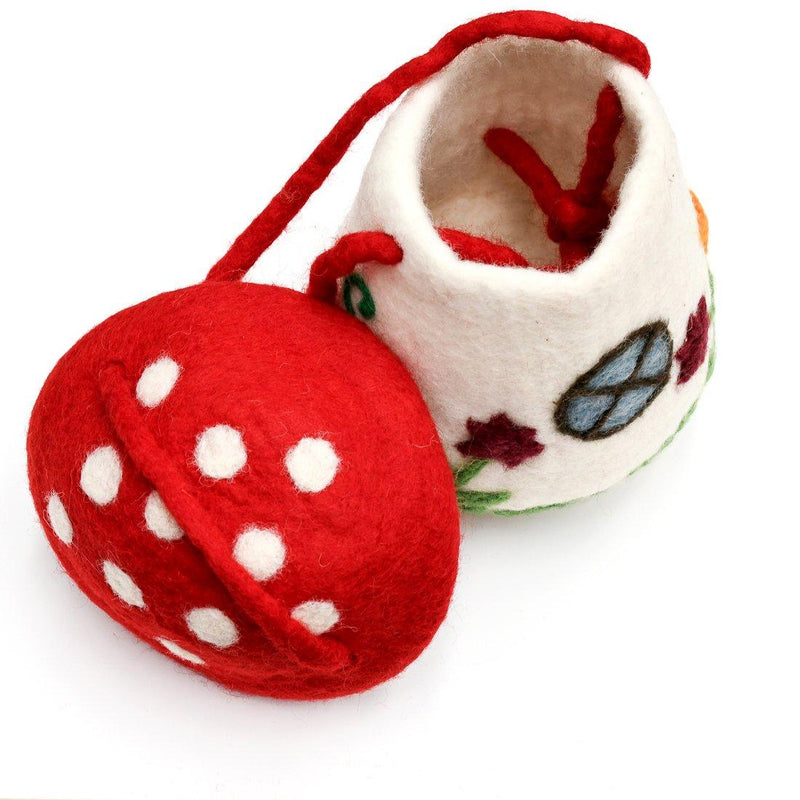 Tara Treasures Felt Mushroom Toadstool Bag - My Playroom 