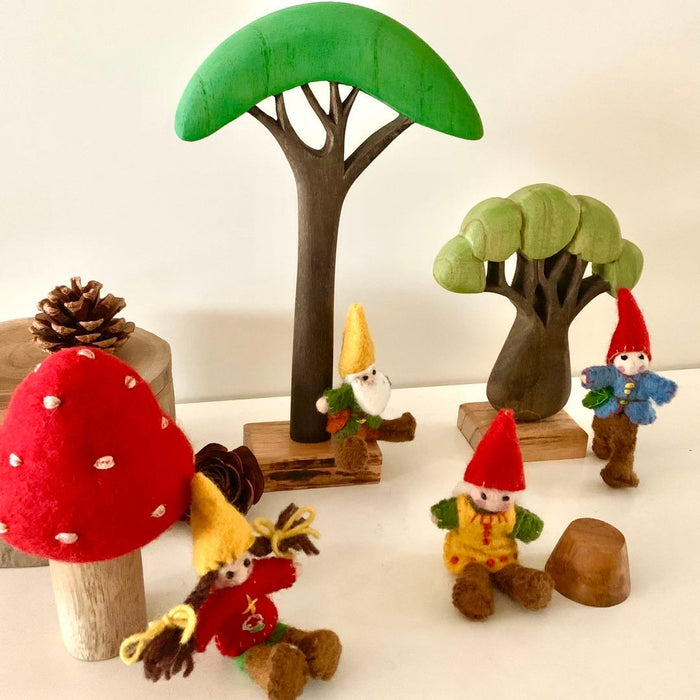 Papoose Felt Gnome Family Set of 4 - My Playroom 
