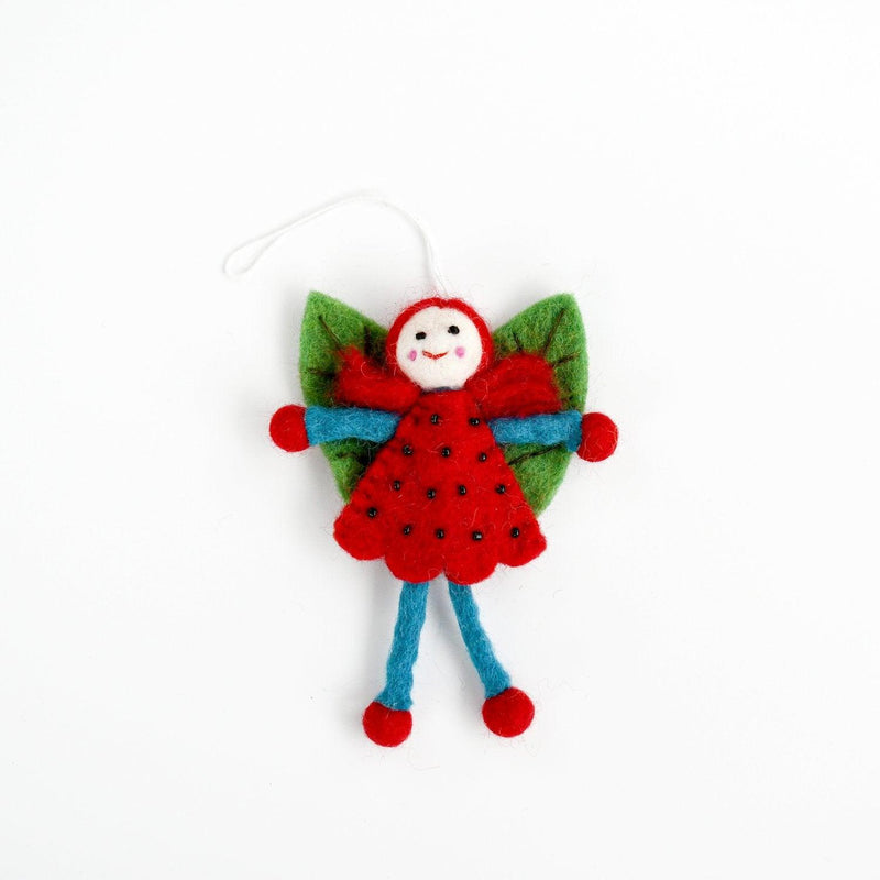 Tara Treasures Felt Leaf Fairy - Red Hair - My Playroom 