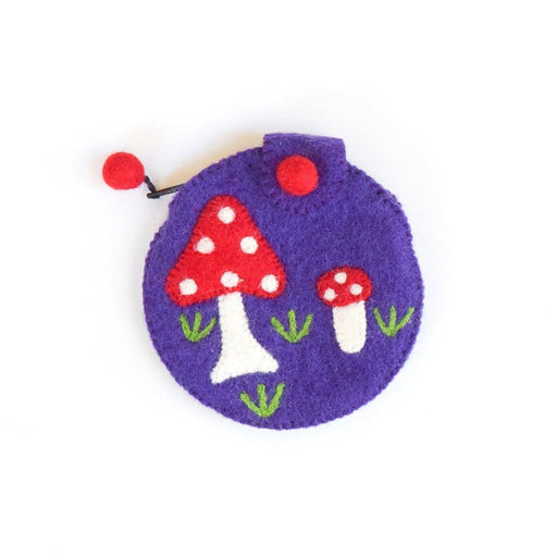 Tara Treasures Felt Mushroom Purse 13cm - My Playroom 