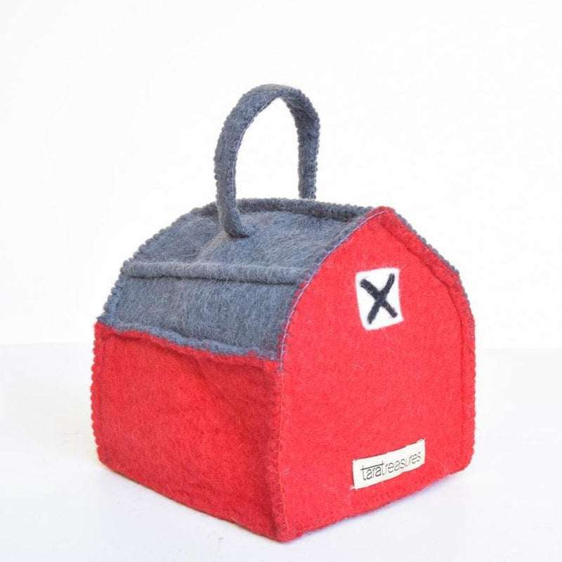 Tara Treasures Felt Farm Barn (Farmhouse) Bag - My Playroom 
