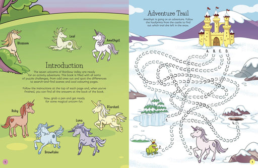 Where's the Unicorn? Activity Book: Magical Puzzles, Quizzes and More(Paperback) - My Playroom 