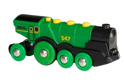 BRIO Big Green Action Locomotive with Sound and Light 3yrs+ - My Playroom 