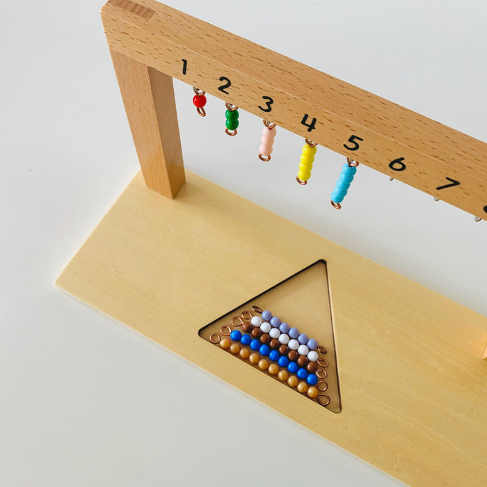 Montessori Bead Stair Bars 1-10 Set with Hanger - My Playroom 