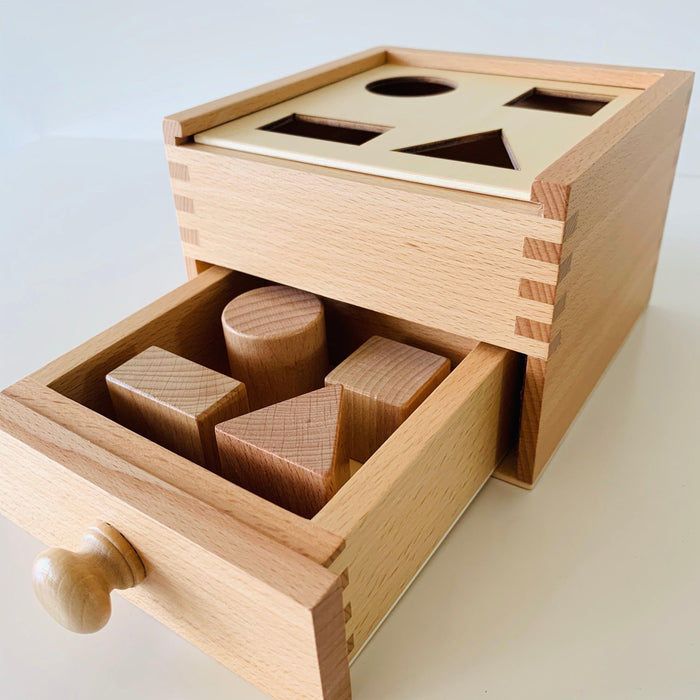 Montessori Sorting Cube Multiple Lids 4 Objects Imbucare Box - My Playroom 