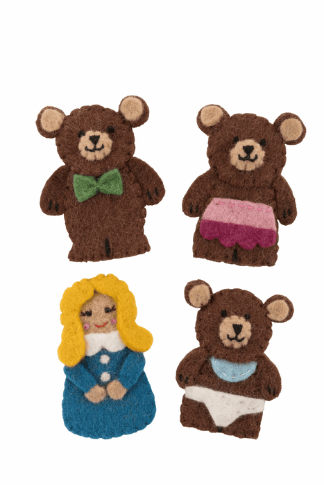 Pashom Goldilocks & 3 Bears Finger Puppets - My Playroom 