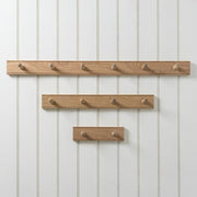 Peg Rails in Oak - 6 Peg 92cm - My Playroom 