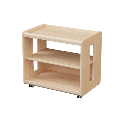 Montessori Shelf 2 tiers Solid Beechwood 70L x 45W x 62H cm - My Playroom 