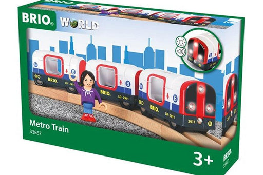 BRIO Metro Train with Sound & Light 4 Pcs 3yrs+ - My Playroom 